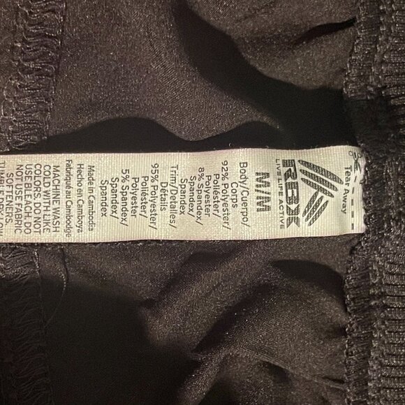 RBX Active Lightweight Stretch Drawstring Capri Pants Lounge Black Ladies M - Picture 3 of 9